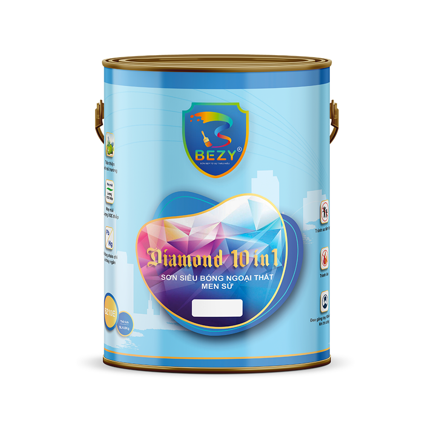 Sơn siêu bóng ngoại thất men sứ